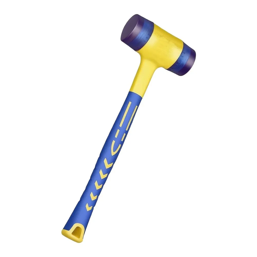 for Solid Head Hammer Rubber Mallet Blue Hand Tool Set Replaceable Rubber Head Anti-slip Textured Handle For Doors
