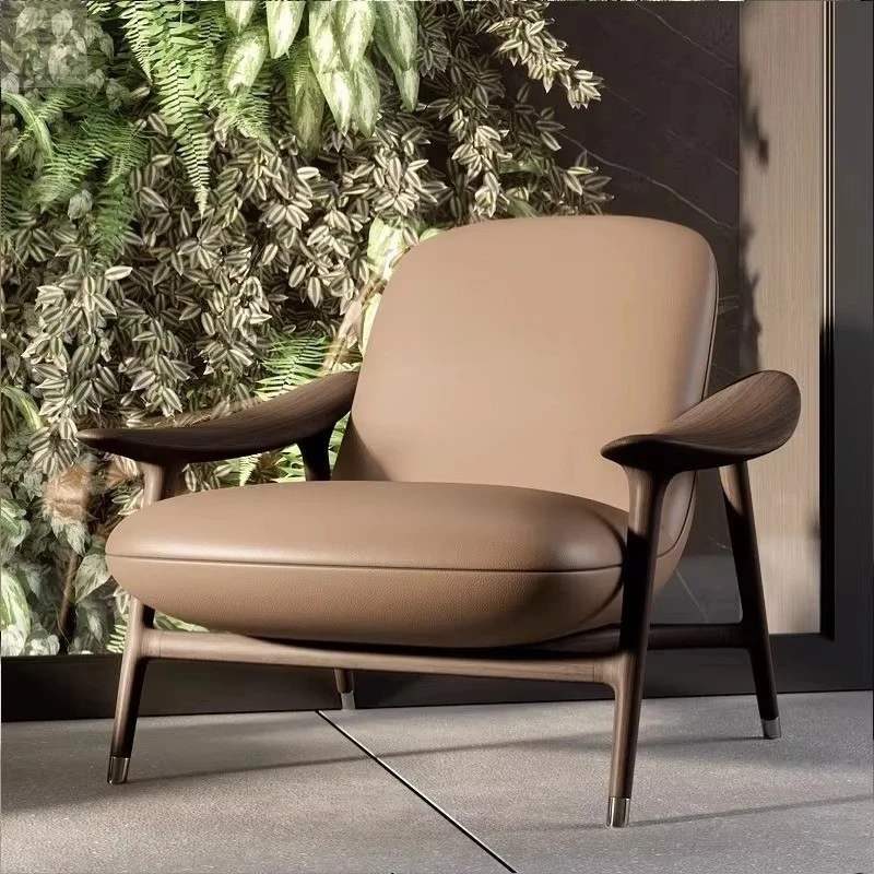 Modern leisure chair simple single sofa chair light luxury living room chair