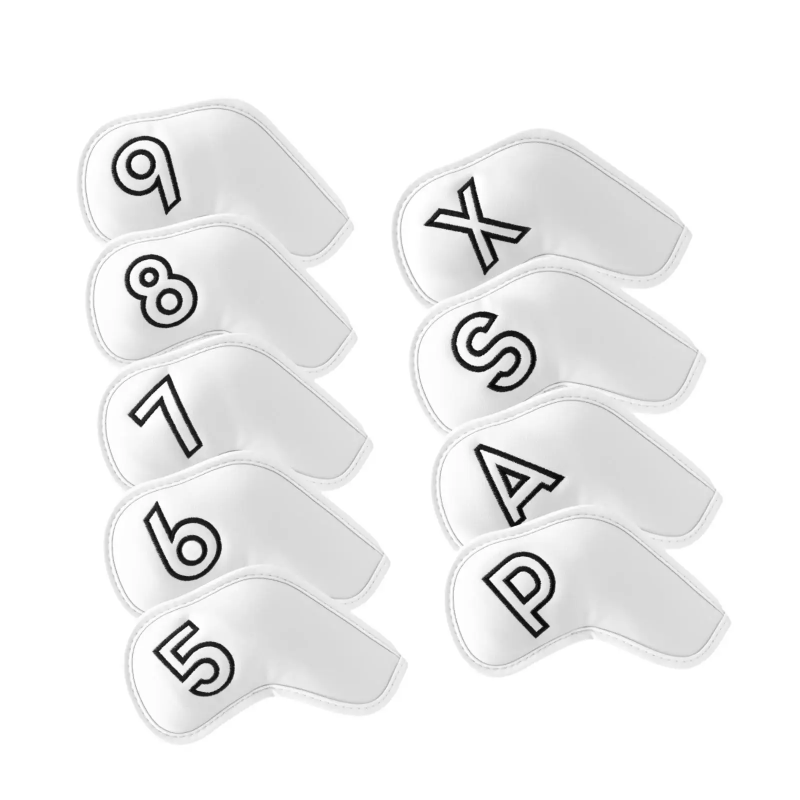 9 Pieces Golf Club Headcovers Anti Scratch Wear Resistant Golfer Equipment Protective Sleeve Accessories Golf Club Protector