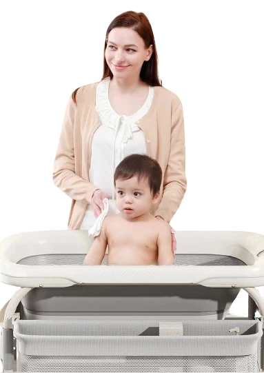 factory price hot selling high quality baby bath tub with changing table for newborn infant 0-12 month babies children 2024