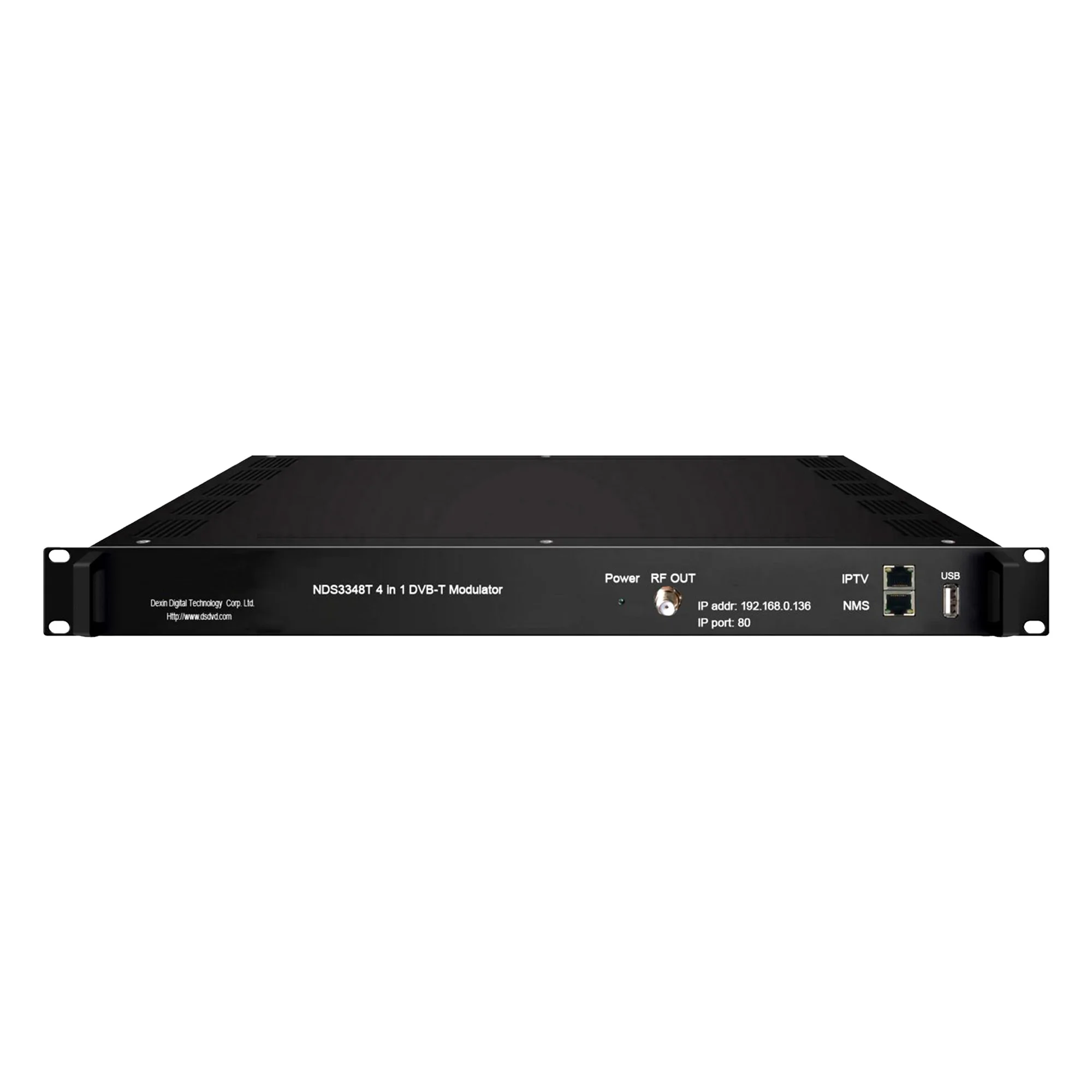 8‑Channel DVB‑S2 DVB‑T/T2 DVB‑C ISDBT RF to IP Modulator Tuner, 4 CAM Slots & 4 Smartcard Readers, TV Receiver for IPTV