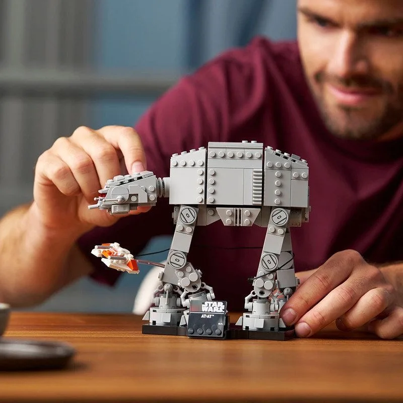 

Diy ATAT Snowspeeder Building Model 525 Pieces Educational DIY Assembly Toys Christmas Party Gifts For Kids