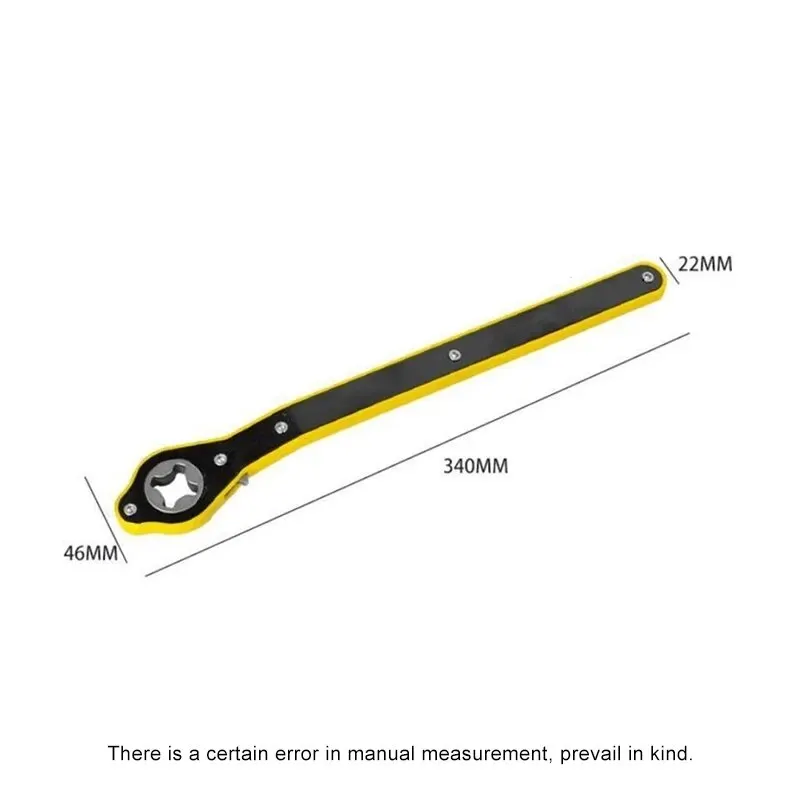 Car Jack Ratchet Spanner Safety And Energy-saving Multi-function Portable Spanner Universal 360 Degrees Rotation