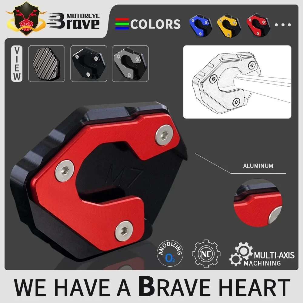 

Motorcycle Foot Side Stand Extension Pad Kickstand Kick Stand Plate For YAMAHA Tracer 7GT 2021 Tracer7 tracer7gt tracer 7 gt