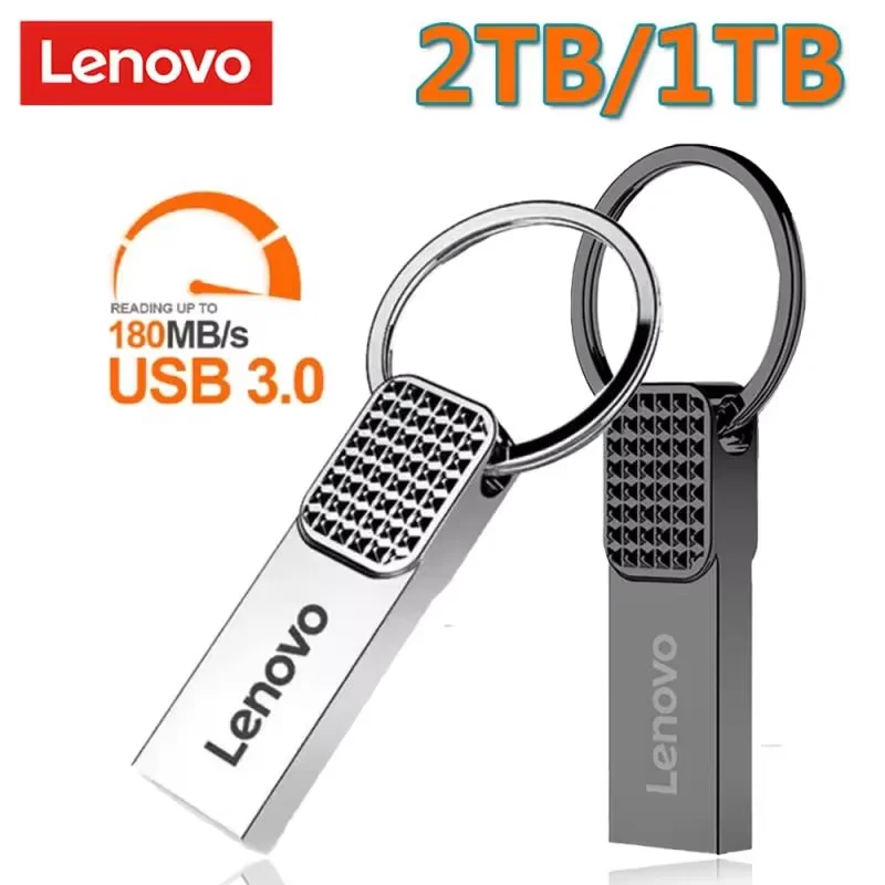 Original Lenovo 2TB USB 3.0 Flash Drives High Speed Metal Pendrive 128GB Portable USB Drive Waterproof Memoria USB Flash Disk