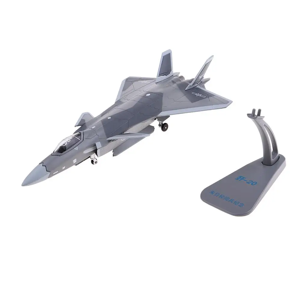 

1:100 Jet China J-20 Diecast Model, Gift for Plane Model Lover or Collector, Coffee Bar Home Display Decor
