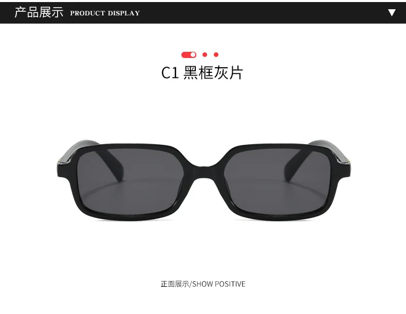 Luxuriöse Rechteck Sonnenbrille Frauen Oval Vintage Marke Designer Quadrat Sonnenbrille Männer Shades Weibliche Brillen – Detail 4
