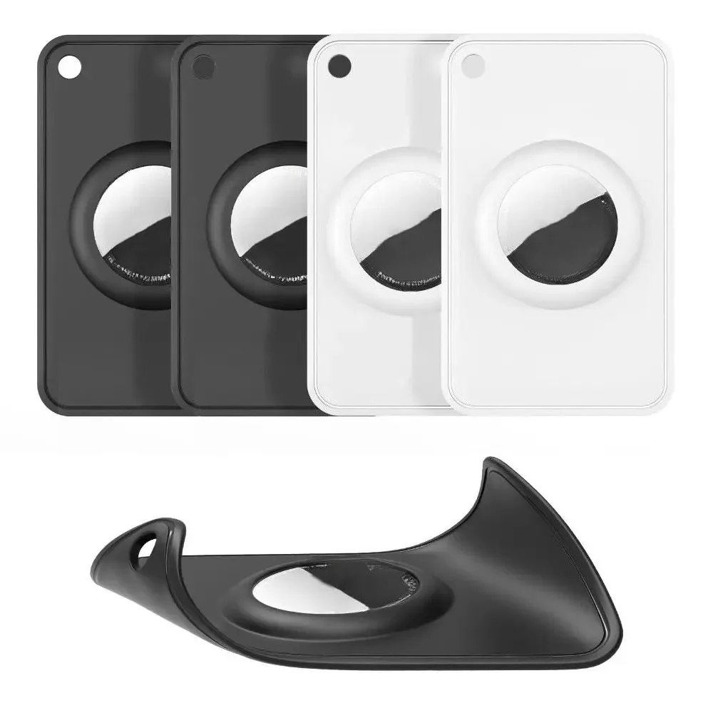 

For Airtag Wallet Case Ultra-Thin All-Around Protective Cover Soft Locator Sleeve Holders Card Holder For Purse Keys Shell