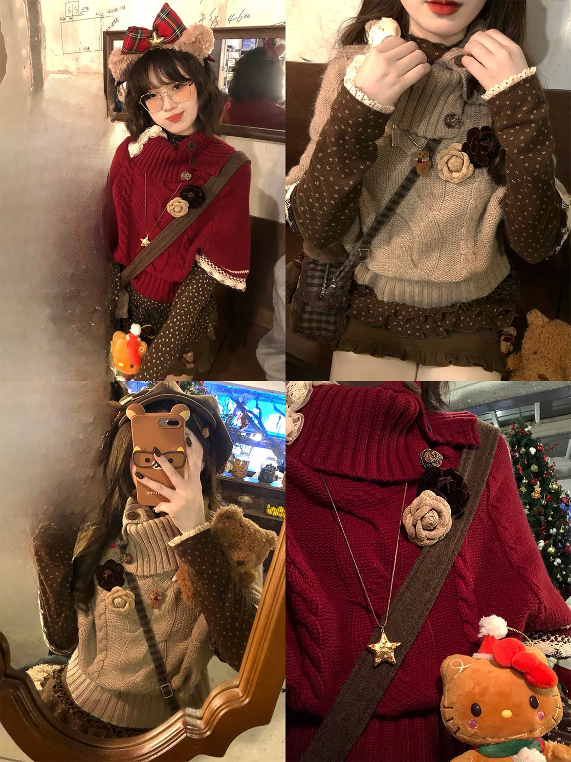 

Винтажный вязаный свитер Cisas, теплый, многослойный, для женщин, уличная мода, на каждый день, длинный рукав