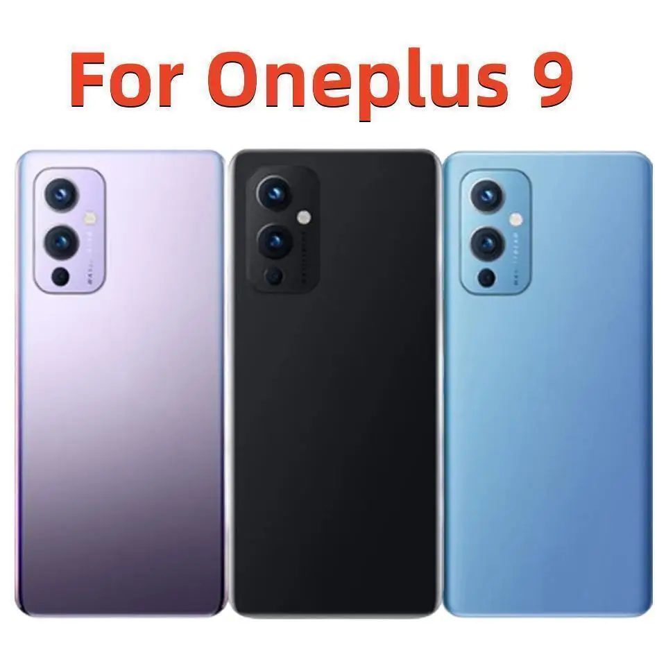 Original New Cover For Oneplus 9 Battery Back Cover Housing Rear Door Case Replace For One plus 9 Battery Cover With Camera Lens