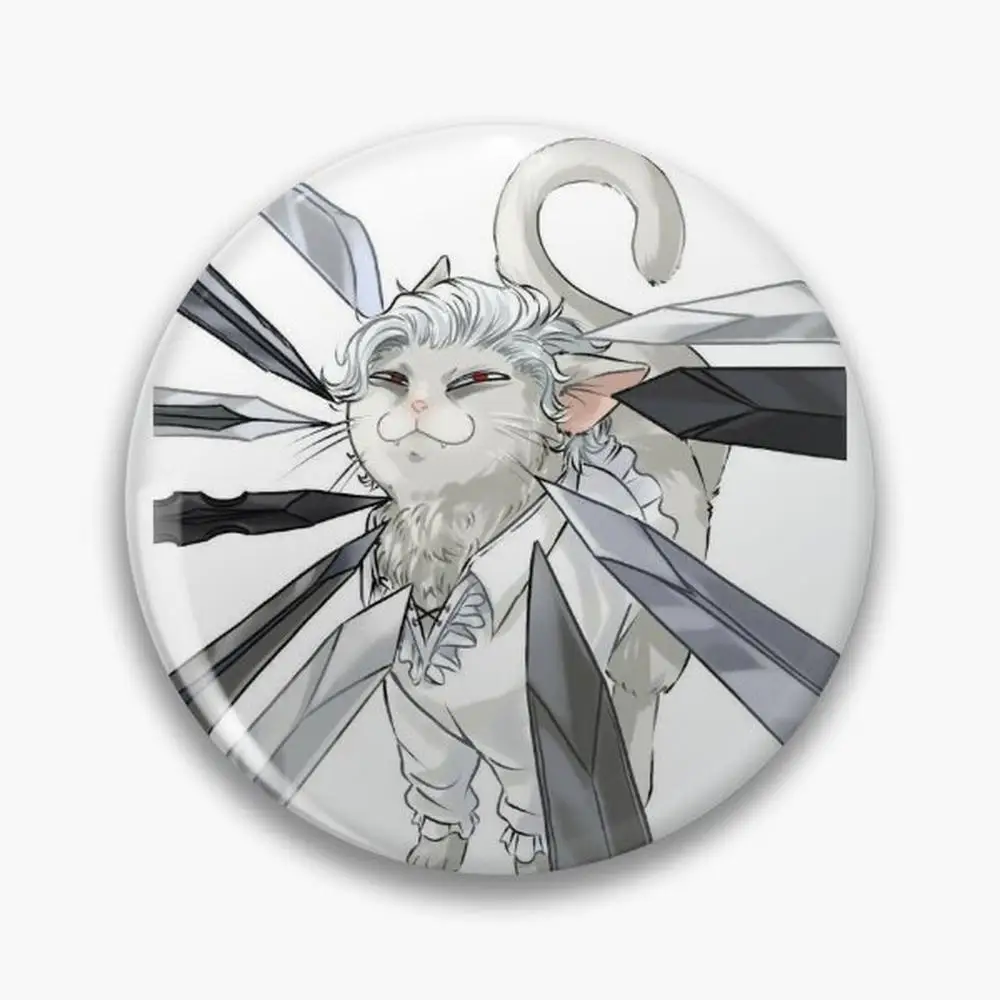 Astarion as a cat Pin Buttons Brooches  Jewelry Accessory Customize Brooch Fashion Lapel Badges