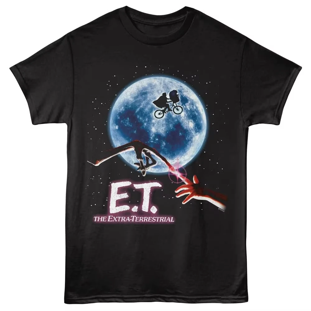 2026 new Men's new summer classic-pattern short-sleeved street casual loose T-shirt, a must-have for 80s sci-fi movie fans