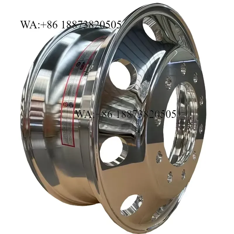 New Lightweight 22.5X8.25 High Strength Forged Aluminum Alloy Wheels Chrome Silver Finish for Foton Howo Light Trucks
