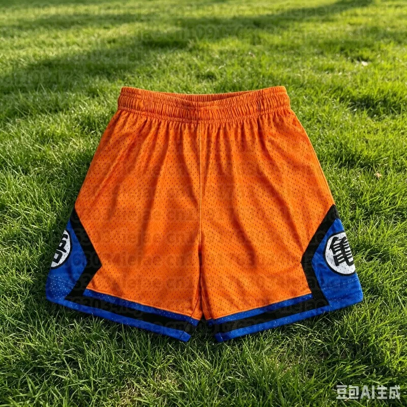 Dragon Ball Goku Kame Symbol Mesh Shorts Men Women Summer Quick Dry Breathable Sports Gym Casual Jogger Shorts