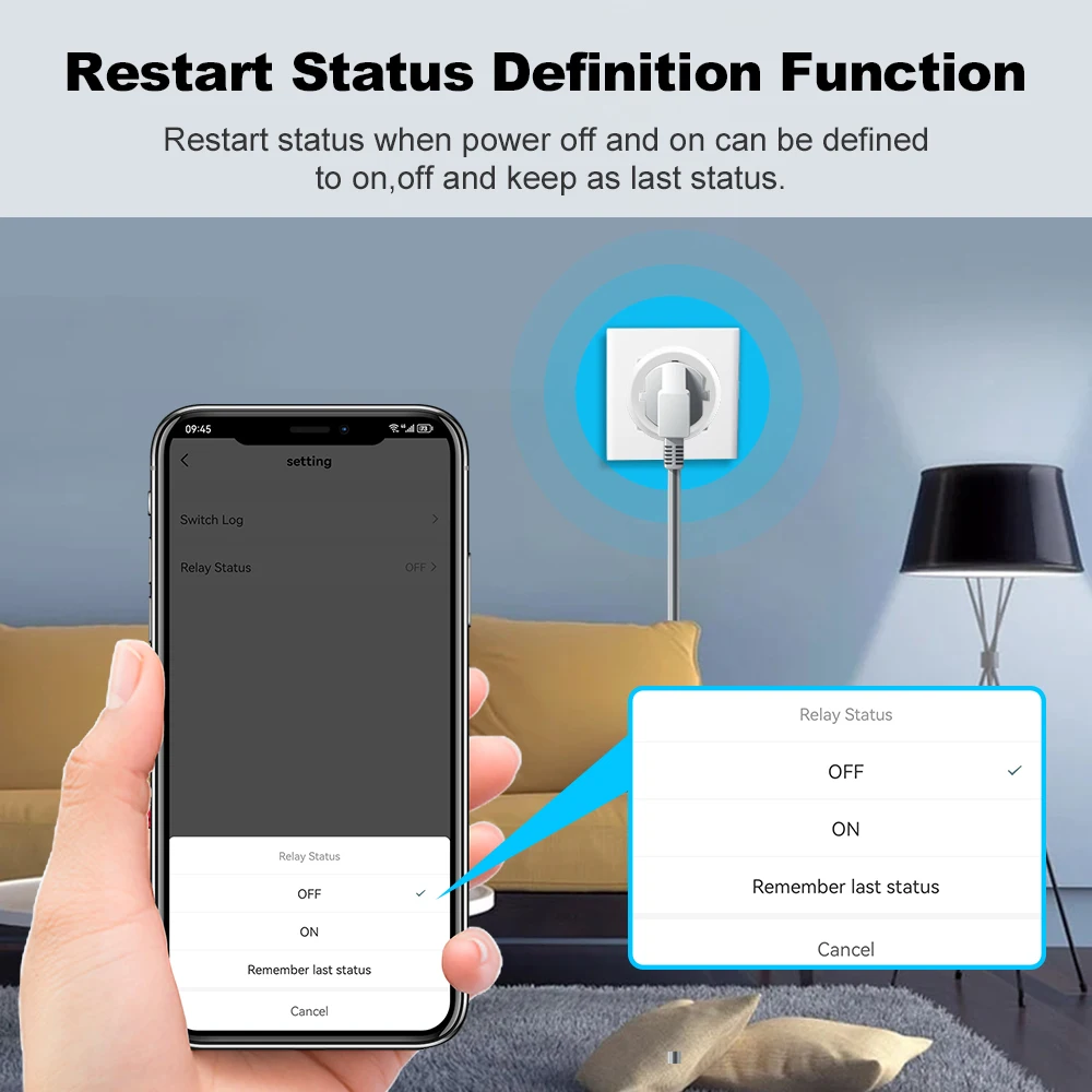 Tuya WiFi Smart Socket US Mini Plug 10A APP Remote Alexa Google Home Control Timer Voice Control Smart Home Power Socket