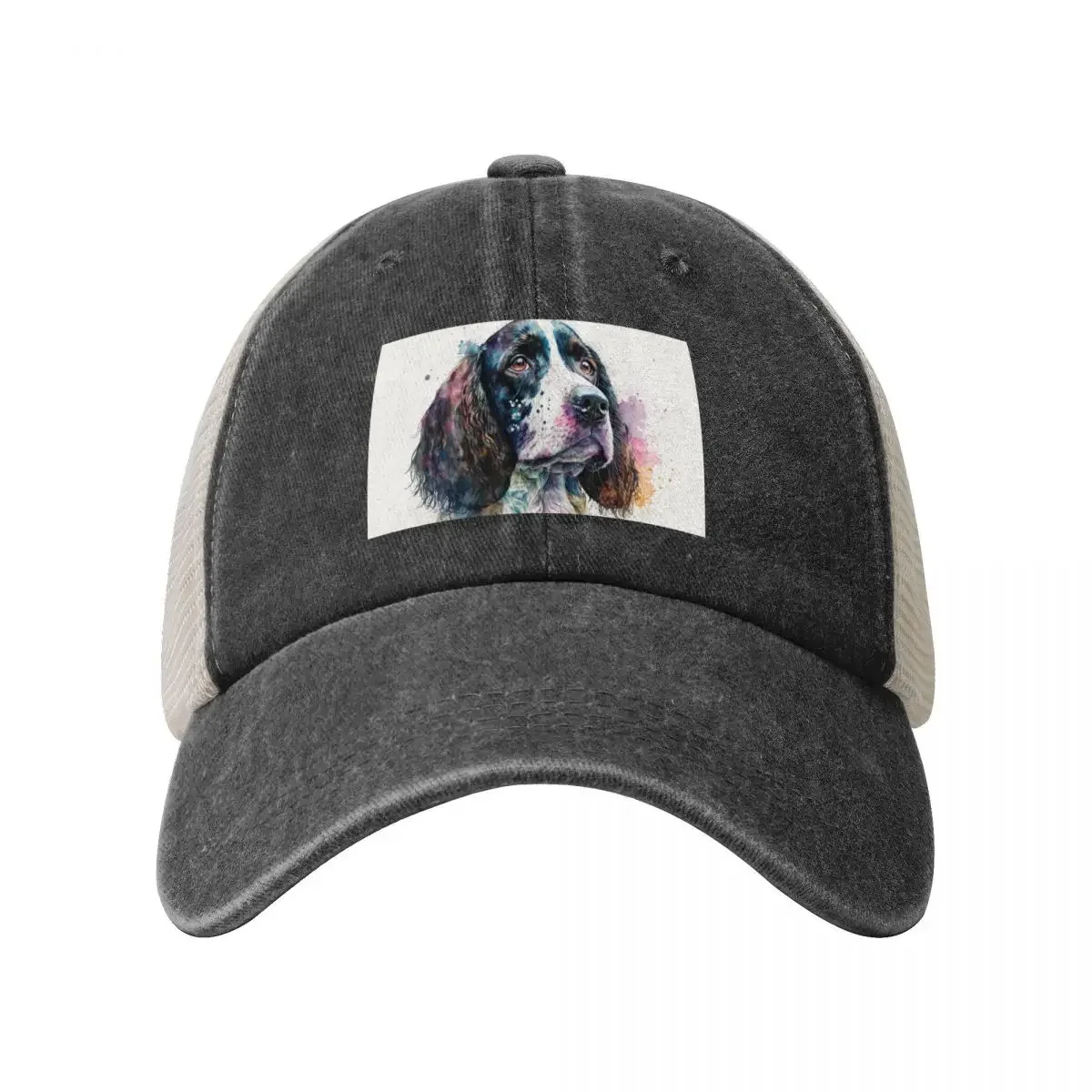 English Springer Spaniel Watercolor Sketch Baseball Cap |-F-| Sun Hat For Children Rugby funny hat Women's Hats 2025 Men's