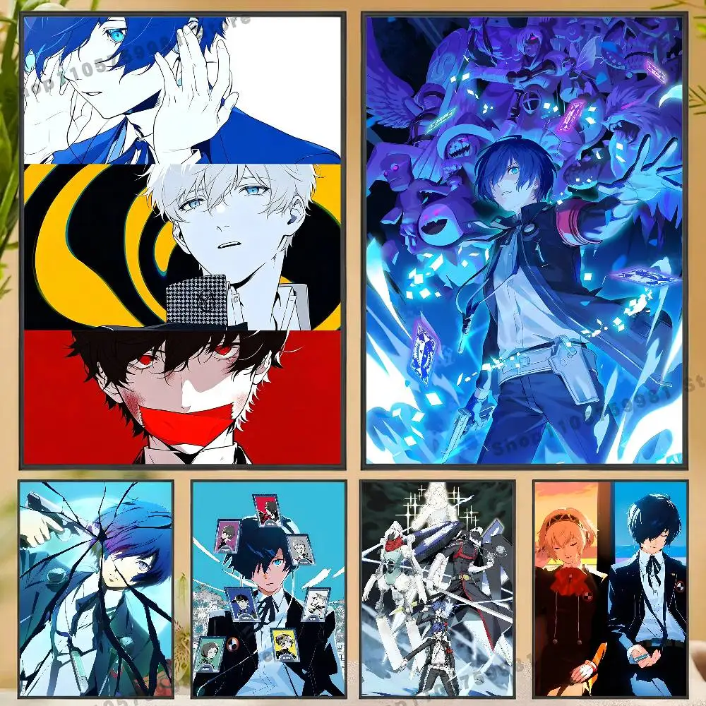 Animem Makoto Yuki P-Persona 3  Poster For Wall Prints for Living Room Bedroom Office Home Decoration Gift