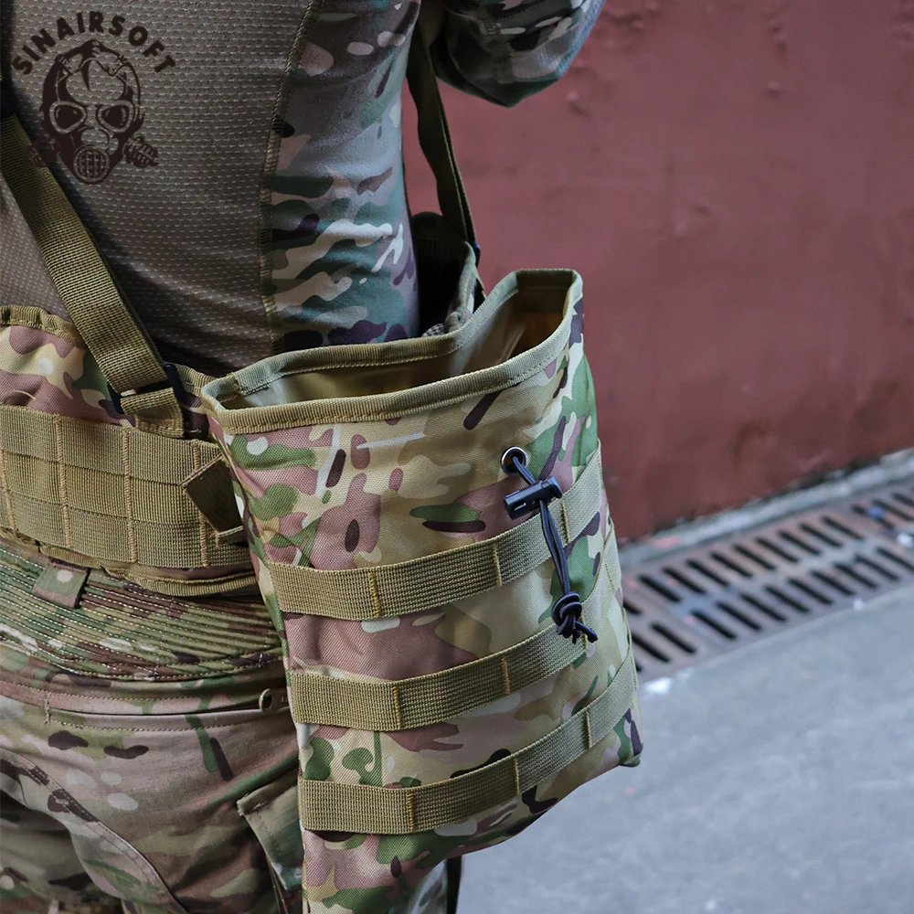 SINAIRSOFT Roll-up MOLLE dökümü kılıfı taktik dergisi kurtarma kılıfı açık İpli Mag geri dönüşüm kılıfı Airsoft avcılık dişli