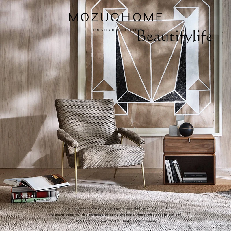 Italiaans minimalistisch creatief massief houten nachtkastje, modern design, multifunctioneel slaapkamerkastje