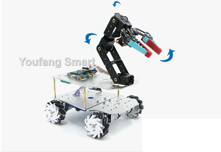 Neueste flexible roboter klaue bionic mechanischer arm finger mit silikon rutsch festem greifer pwn control servo programmier roboter kit – Detail 10