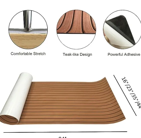 

EVA Foam Anti-Skid Boat Mat – Non-Slip Decking Flooring for Kayak, Yacht, SUP, RV, Golf Cart – DIY Traction Pad (90.55 X 21.65