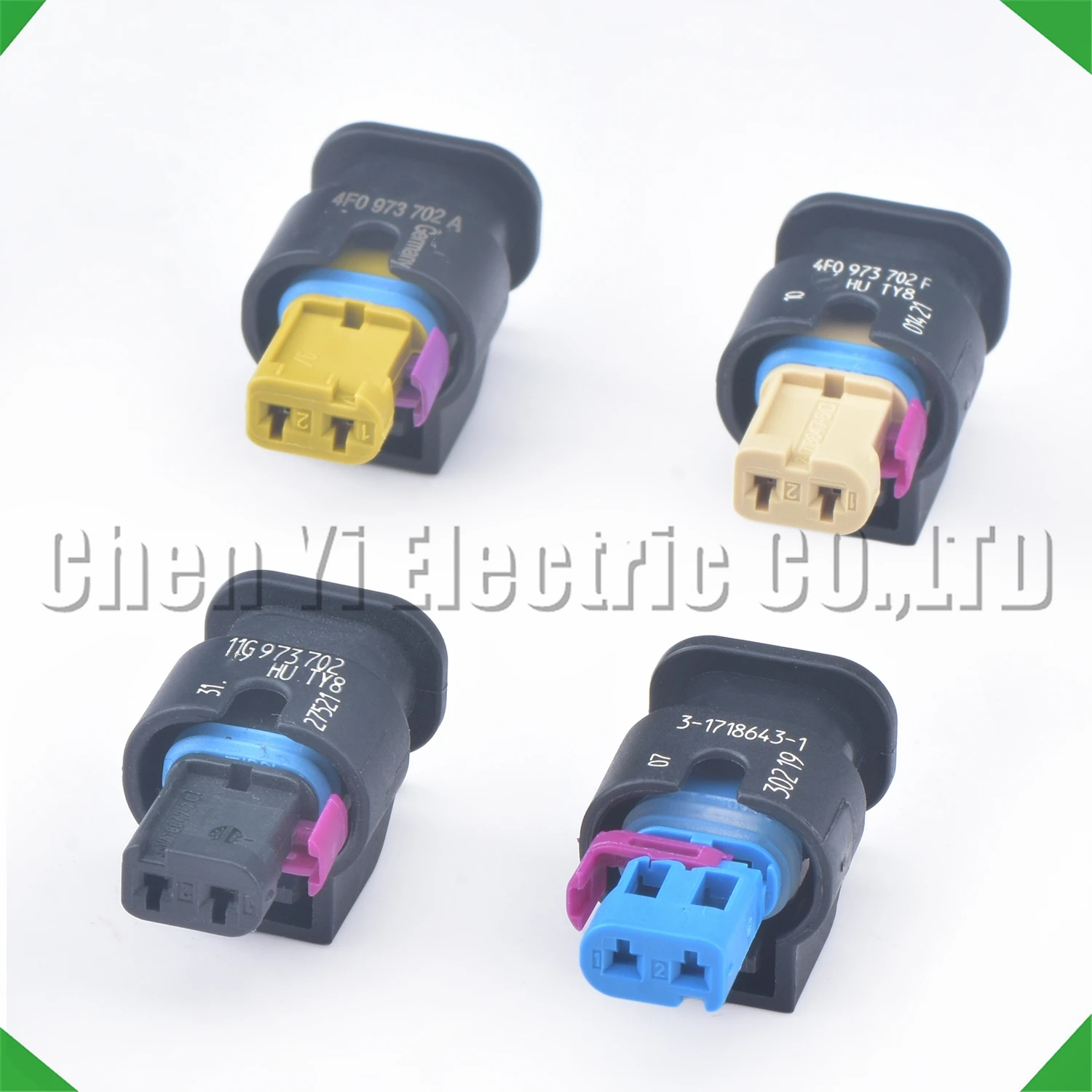 2 Pin Automobile waterproof connector vvt solenoid Ignition coil plug 4F0973702A 4F0973702F 3-1718643-1 11G973702 For VW Audi