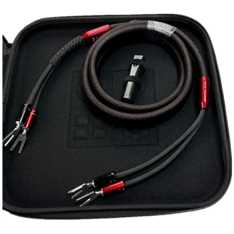 FireBird Full-Range HiFi Speaker Cable Banana Plug Zero & Bass PSS Silver Speakon Biwire Loudspeaker Wire z baterią 72V