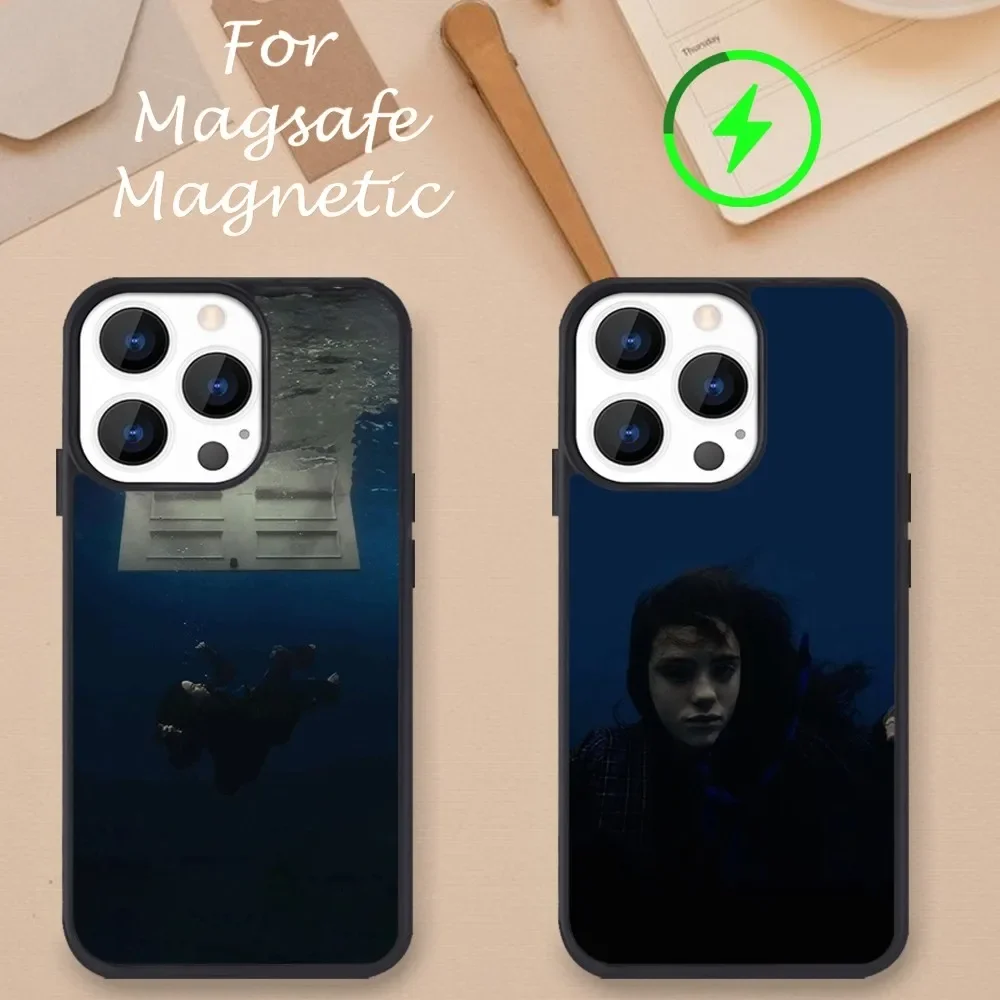 Singer B-Billie Eilish hit me hard and soft Phone Case For iPhone 11 12 13 14 15 Pro Max Plus Mini X Magsafe Magnetic