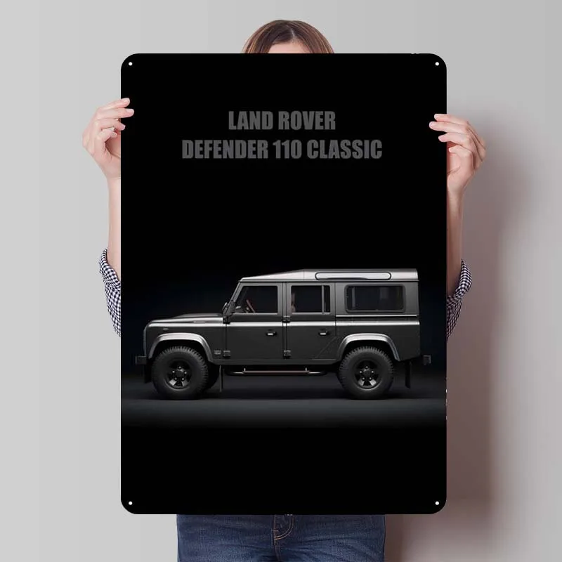 Land Rover Metal Posters Classic Car Tinplate Sign Room Decoration Aesthetic Custom Metal Signs for Garage Wall Art Decoration
