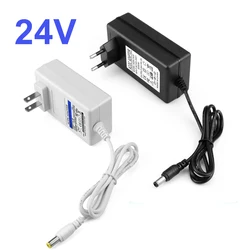 DC Power Supply 24V Real Power Plastic Power Adapter AC85-265V To 24 Volt Lighting Transformer for Home LED Light COB Strips -JR