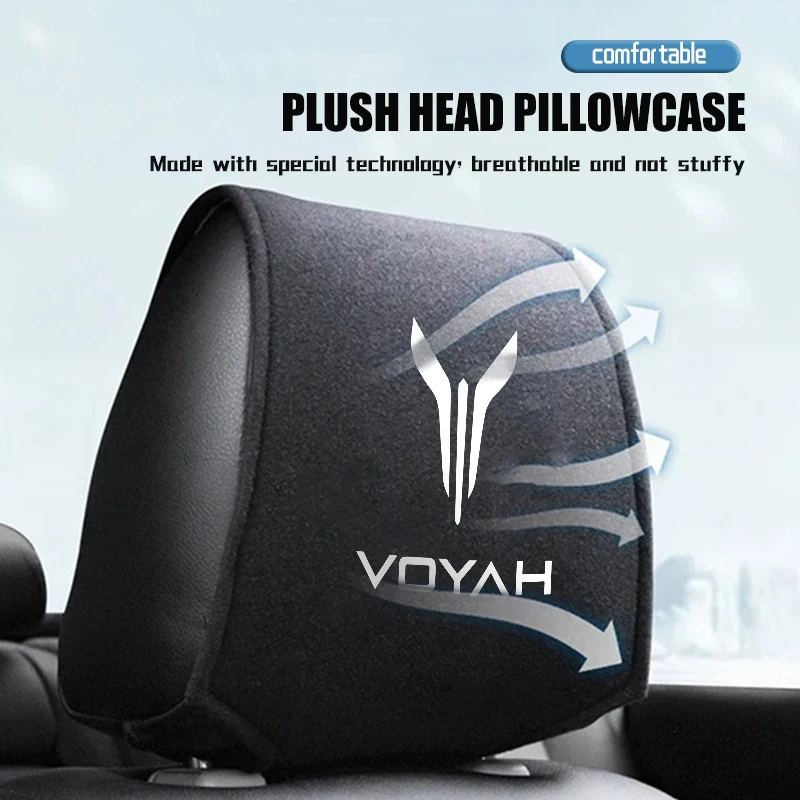 Housse de protection anti-poussière pour appuie-tête de siège de voiture, accessoires pour Voyah Free Dreamer Passion 2022 2023 2024+