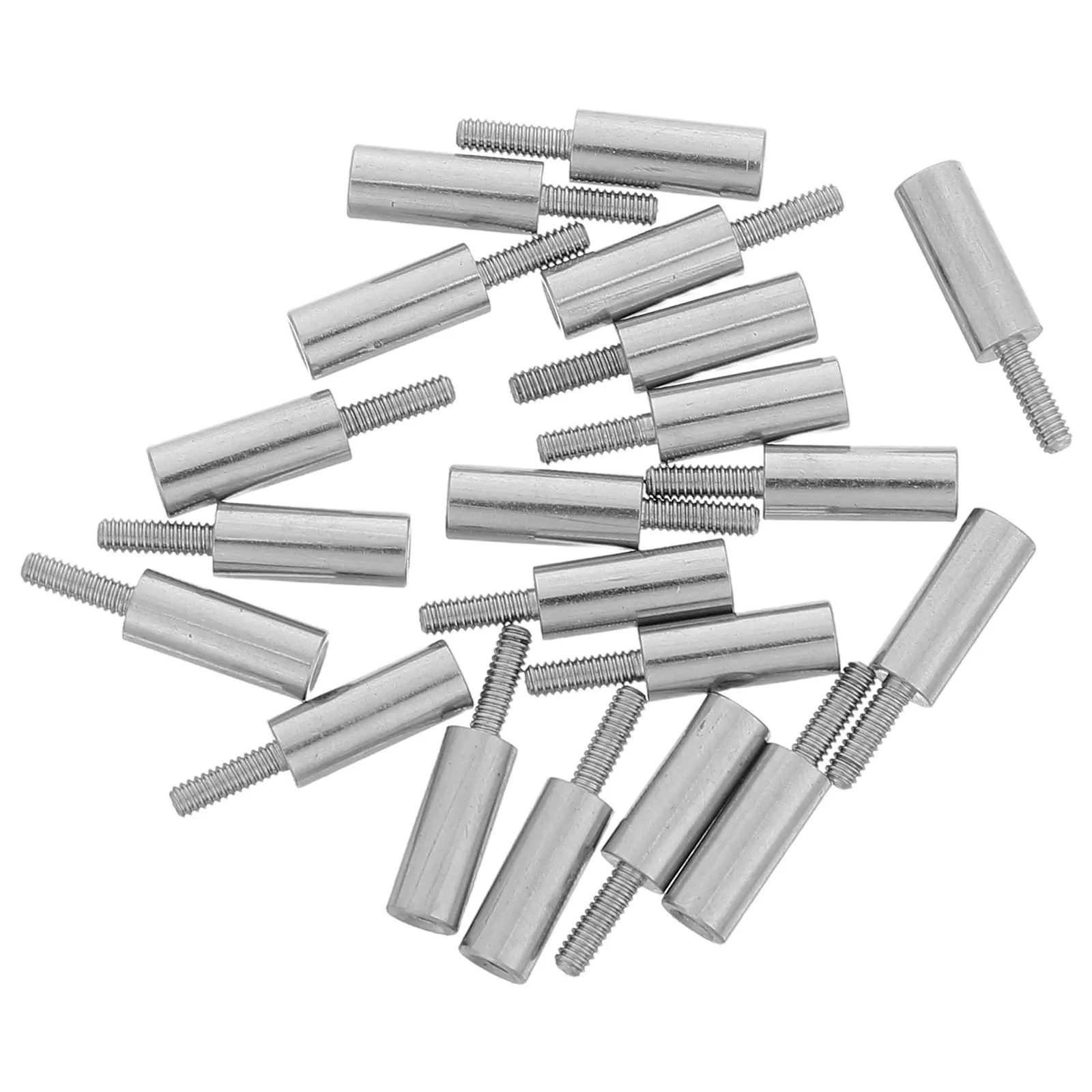 20Pcs Stainless Steel Screw Posts Scrapbook Extenders Round Metal Spacer Studs Binding Posts Scrapbook Extension Screws Album