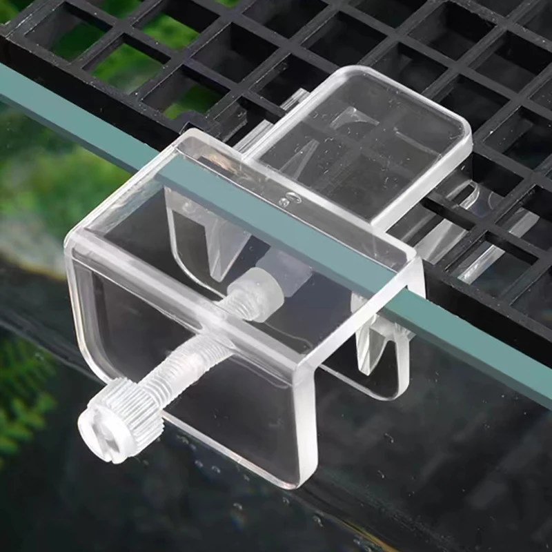6 Stück Aquarium Aquarium Anti-Sprung-Netz klemm halter Kunststoff transparent fester Clip Aquarium Abdeckung Clips Aquarium Zubehör