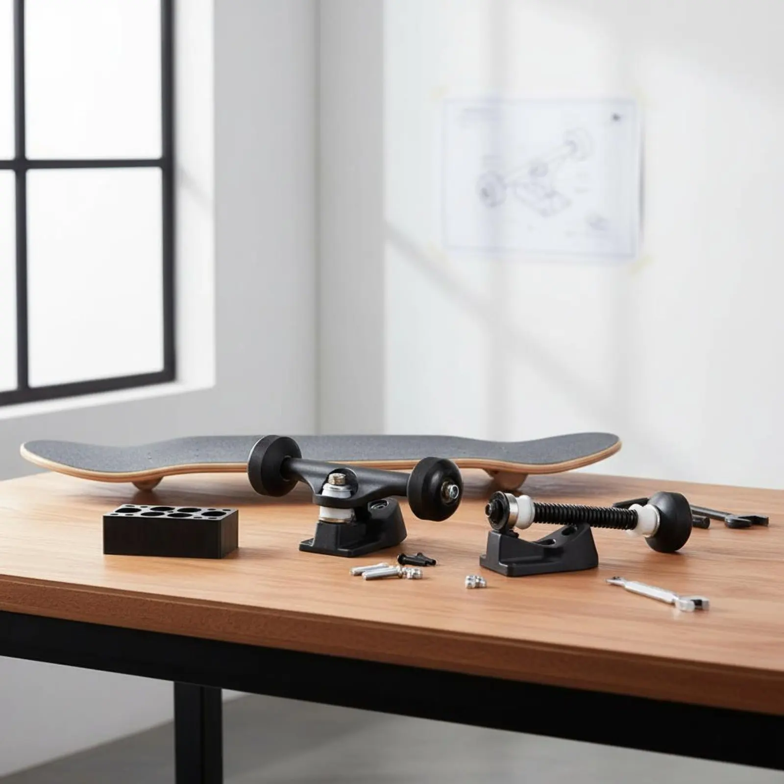 

Комплект креплений для лэнд-вейвборда: прочная конструкция из АБС-пластика, оси для начинающих, оси для лэнд-вейвборда с пружинным механизмом, высококачественные оси.