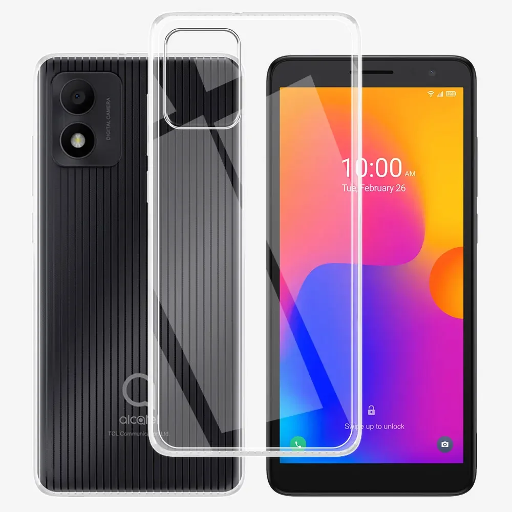 Funda de silicona transparente para teléfono móvil, carcasa de TPU suave para Alcatel 1B 2022, 1B 2022, 1B 2020