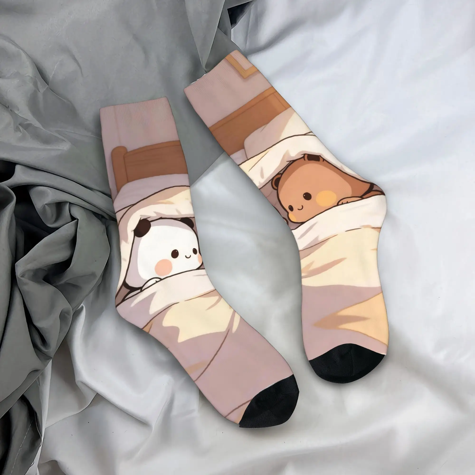 

Kawaii Bear Stockings Bubu Dudu Novelty Socks Adults Men Breathable Socks Spring Outdoor Design Anti Bacterial Socks Gift