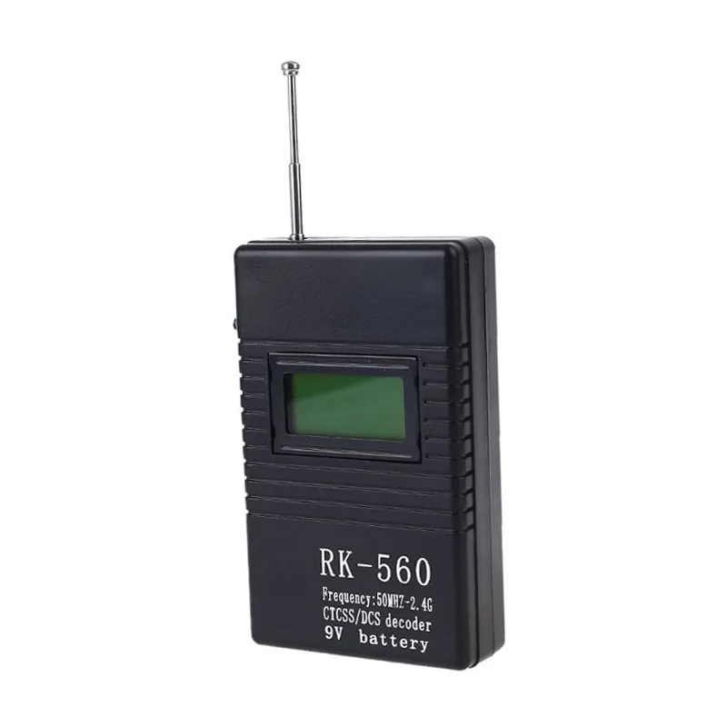 RK560 Portable Handheld Frequency Meter DCS CTCSS Decoder Radio Frequency Counter Tester Monitor for 2-Way Radio Walkie Talkie