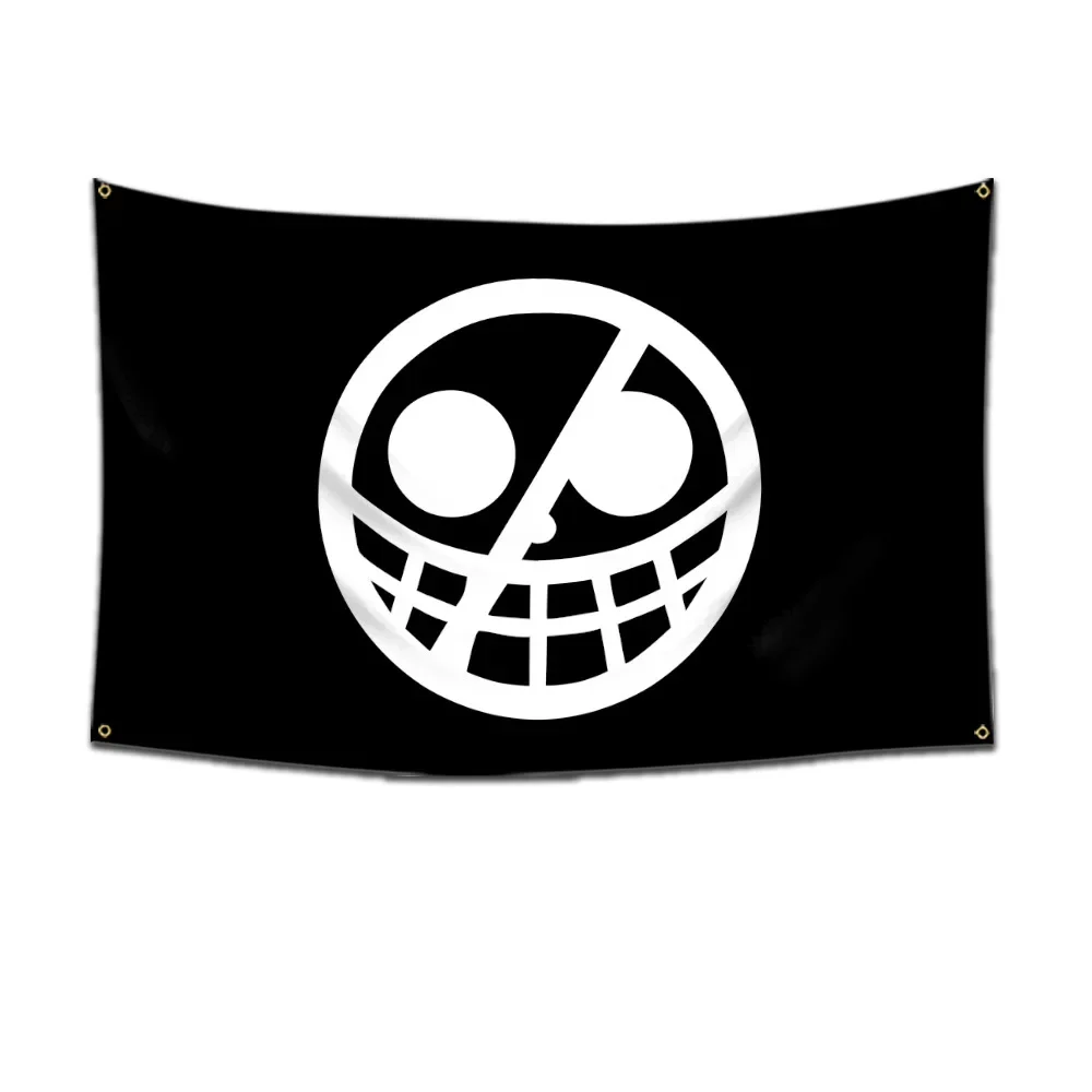 Anime One Piece Jolly Roger Wanddekoration Banner Gemälde Spielzeug Cartoon Luffy Zoro Strohhut Piraten Totenkopf Flagge Spielzeug für Kinder Geschenk
