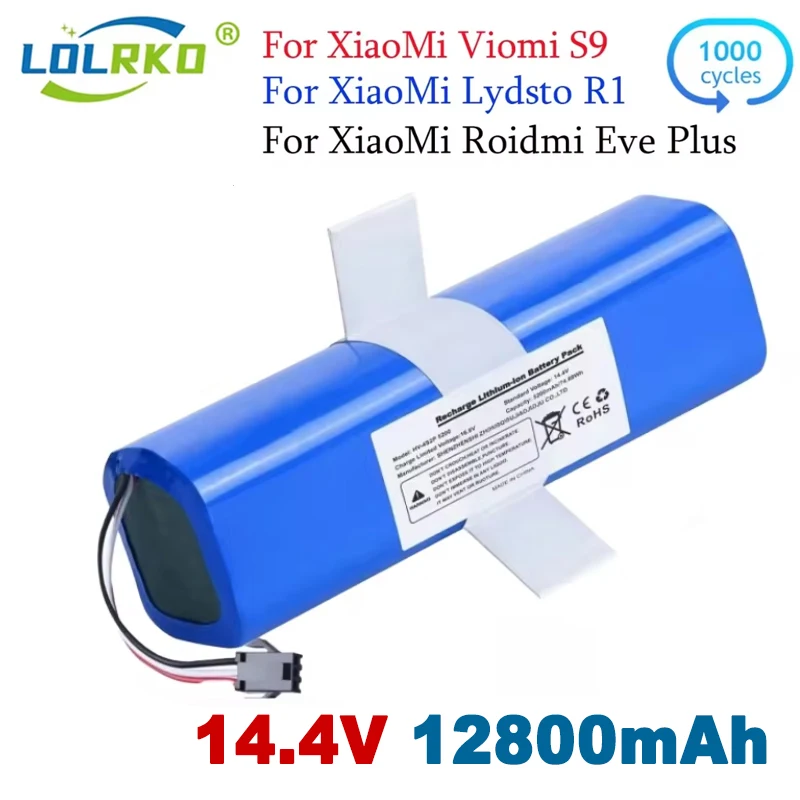 For XiaoMi Lydsto R1 S9 Rechargeable Li-ion Battery Robot Vacuum Cleaner R1 Battery Pack with Capacity 5200mAh Part