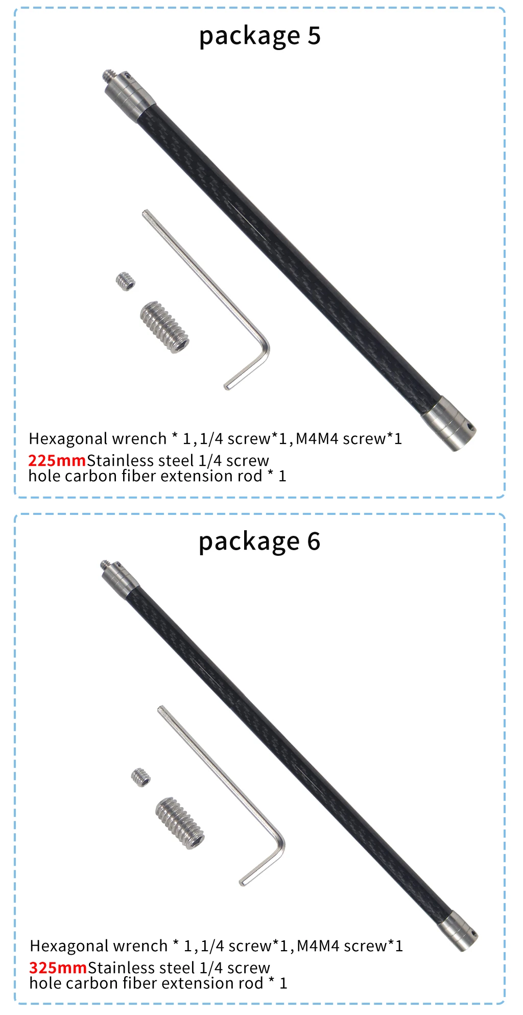 12mm Carbon Fiber Verlängern Pol Verlängerung Arm 1/4 Selfie Stick Unsichtbare Stange für Gopro DJI Insta360 Action Kamera Helm FOV montieren – Detail 10