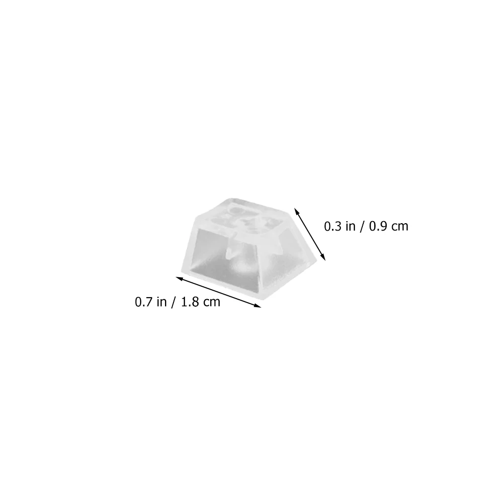 

10pcs Translucent Keycap For Mechanical Keyboard Clear Unprinted Protection Cover Smooth Gamer Gift Decoration Computer