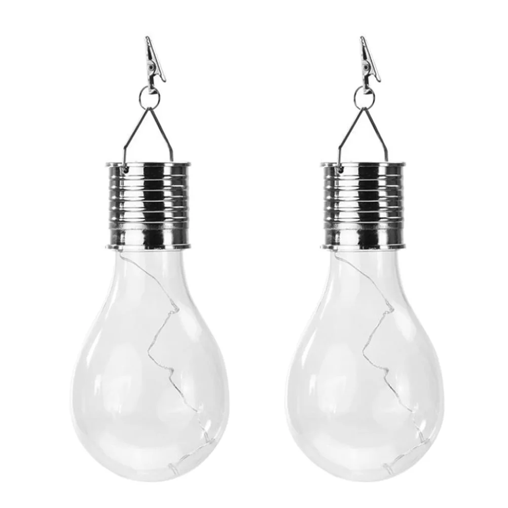 

2Pcs Solar Copper Wire Lamp Eco Friendly LED Bulb Hanging Light Outdoor Courtyard Garden Party Decoration Solar Lighting