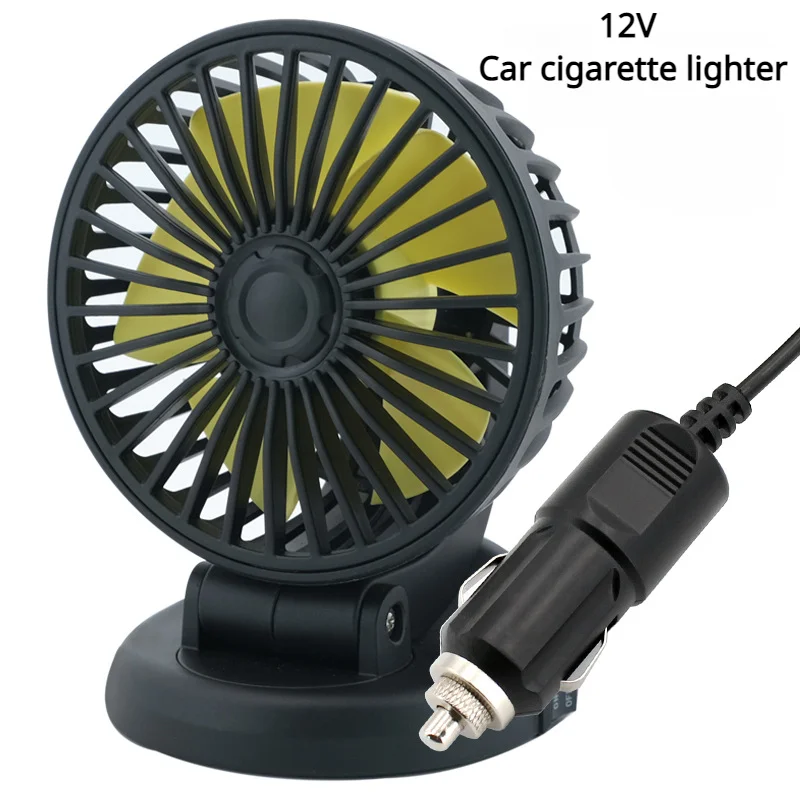 Auto Ventilator 360 ° Verstelbare 3 Hoofd Lucht Ventilator Auto Elektrische Ventilator Usb/12V/24V Ventilator 2 Snelheden Auto Stille Ventilator Voor Thuis Bureau Kantoor & Auto