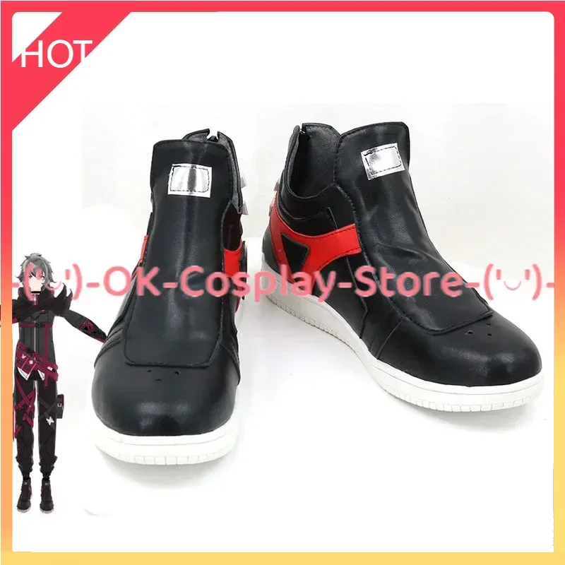 

Game Honkai Impact 3 Owl Cosplay Shoes Black PU Leather Shoes Halloween Carnival Boots Chen Tianwu Cosplay Props Custom Made