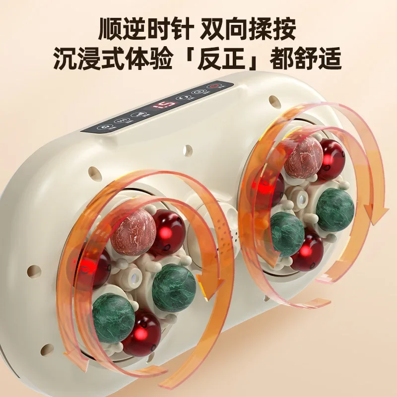 Imitation Human Hand Rubbing Abdomen Instrument Bianshi Rubbing Belly Alum Stone Moxibustion Hot Compress Double Disc