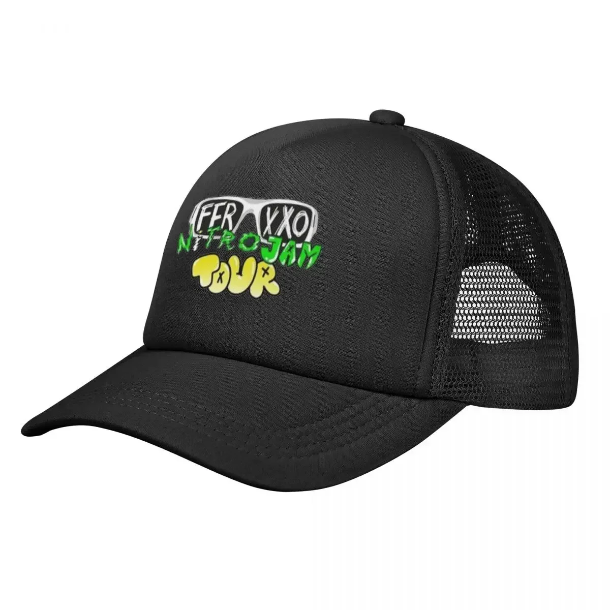 

Unisex Feid Ferxxo Nitro Jam Tour Trucker Hat Outdoor Mesh Baseball Caps 90s Rapper Hat Sun Hat Adjustable Fishing Hat Summer