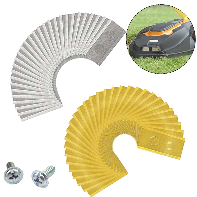 Lawn Robot Blade Gold Lawn Mover Replacement Parts Accessories Blade For Worx Landroid Robot Mower Replacement Blades Garden