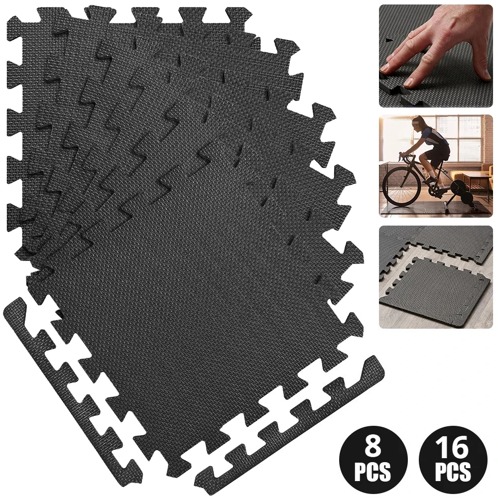 8/16 Pcs Gym Mat Cross-pattern - огляд і ціна Home Gym Room