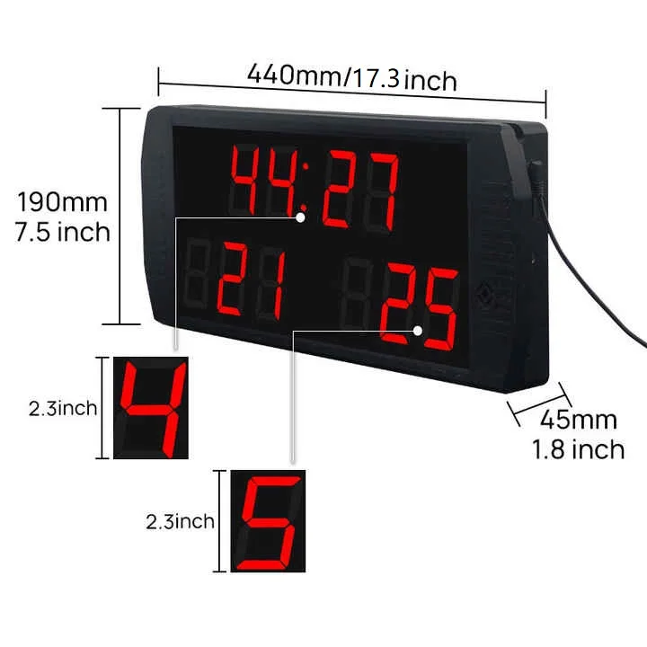 

YIZHI Portable Led Small Indoor Stadium Scoring Display Board Electronic Countdown Timer Basketball Court Digital Scoreboard
