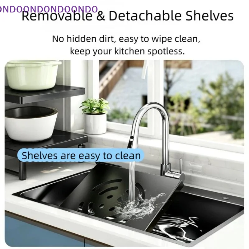 

Heavy Duty Carbon Steel Kitchen Storage Rack for Plates and Pots Adjustable Setup
